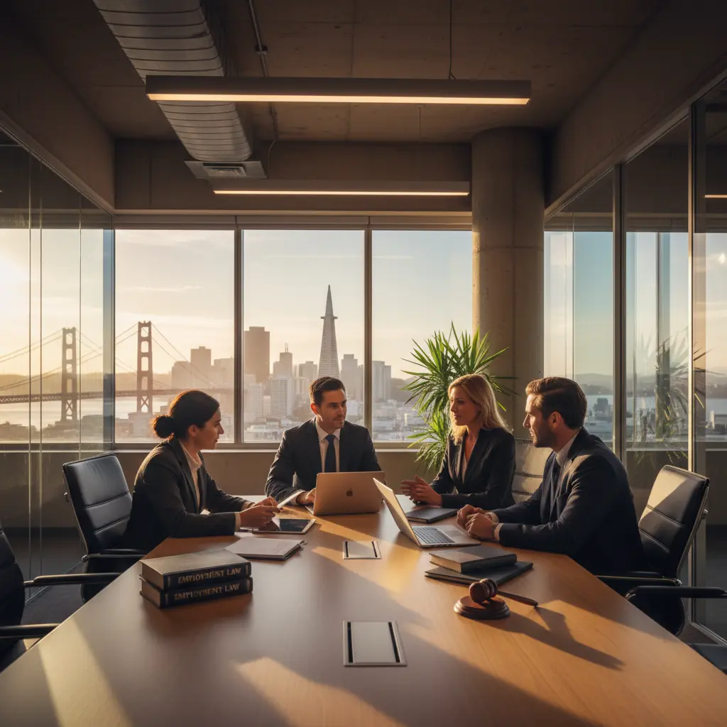 Employee consulting with an employment law attorney about workplace rights in San Francisco.